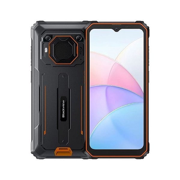 Smartphone Blackview BV6200 LTE Dual SIM 6.56" 4GB RAM 64GB Preto/Laranja