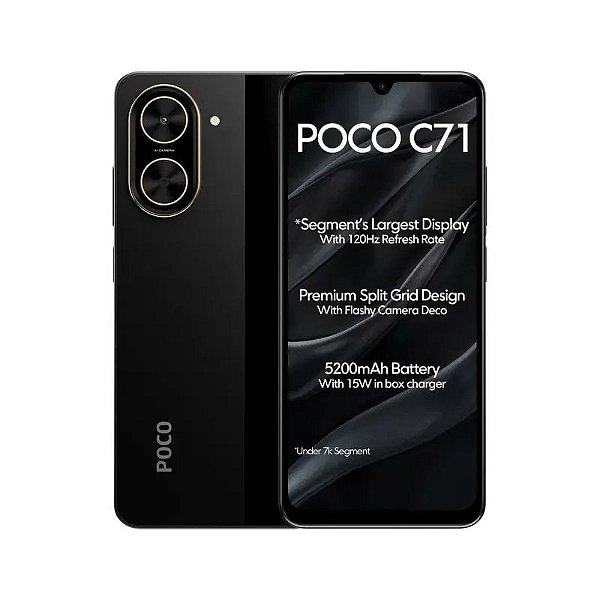 Smartphone Xiaomi Poco C71 LTE Dual SIM 6.88" 3GB/64GB Preto