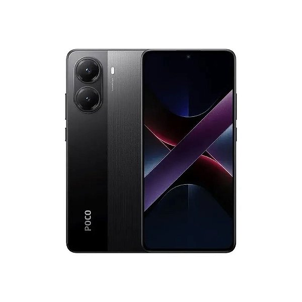 Xiaomi Poco X7 Pro NFC Dual SIM 256GB/8GB RAM, Tela 6.67", Câmeras 50+8MP/20MP - Obsidian Black (Índia)