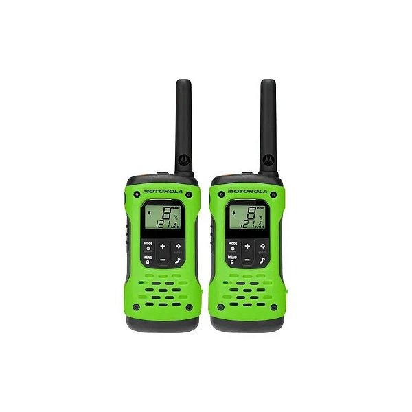 Walkie Talkie Motorola Talkabout T600 H2O - 56 km - 22 Canais - Verde e Preto