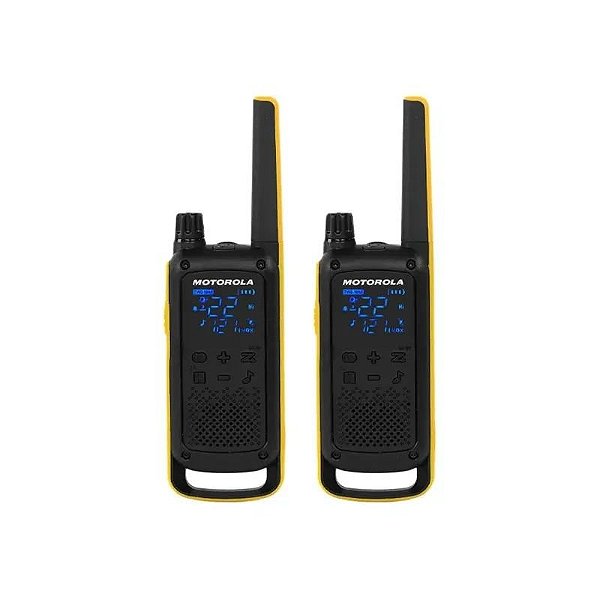 Rádio Comunicador Motorola T-470 35 Milhões Canais 56KM Preto/Amarelo