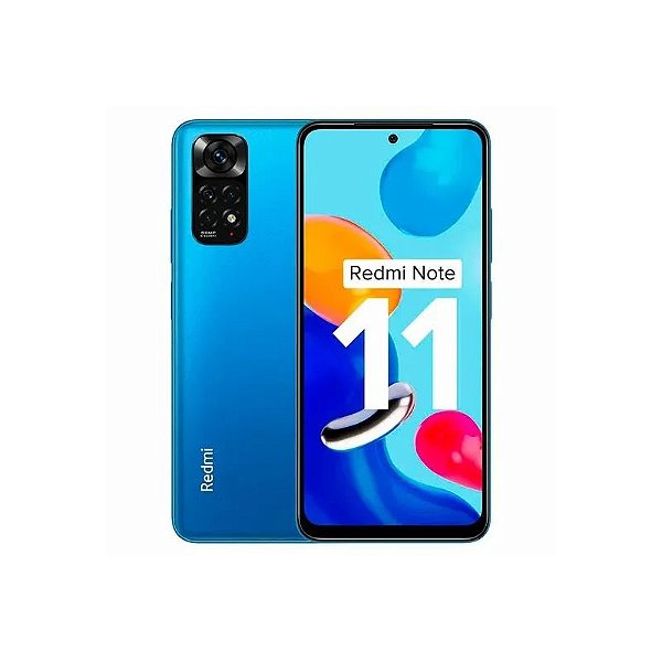 Smartphone Xiaomi Redmi Note 11 128GB 6GB RAM Dual SIM Tela 6.43" Azul Índia