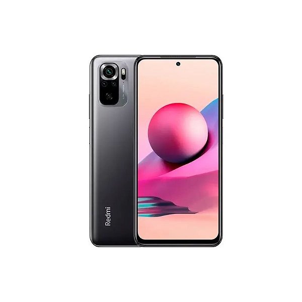 Smartphone Xiaomi Redmi Note 10S Global 64GB 6GB RAM Dual SIM Tela 6.43" NFC - Cinza (Lacre Pequeno)