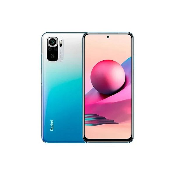 Smartphone Xiaomi Redmi Note 10S Global 64GB 6GB RAM Dual SIM Tela 6.43" NFC - Azul (Lacre Pequeno)