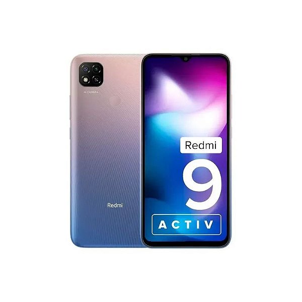 Smartphone Xiaomi Redmi 9 Activ 64GB 4GB RAM Dual SIM Tela 6.53" Roxo Índia