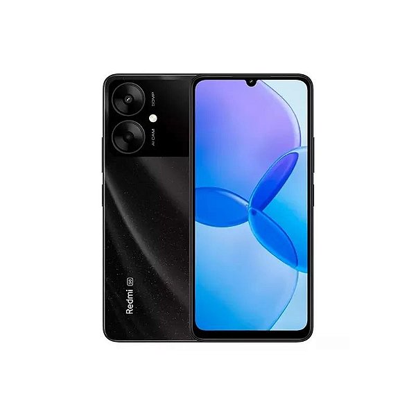 Smartphone Xiaomi Redmi 13R 5G 128GB 4GB RAM Dual SIM Tela 6.74" Preto (Lacre Pequeno)