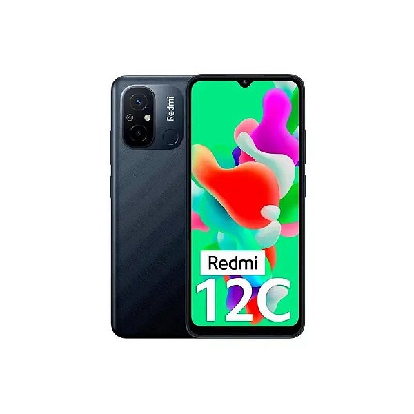 Smartphone Xiaomi Redmi 12C Global 64GB 4GB RAM Dual SIM Tela 6.71" Cinza - Software Chinês