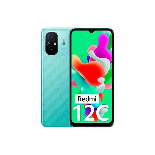 Smartphone Xiaomi Redmi 12C 128GB 4GB RAM Dual SIM Tela 6.71" Verde