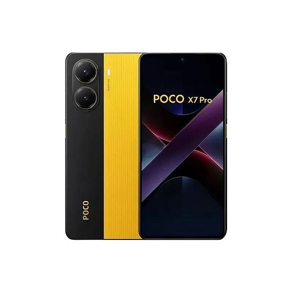 Smartphone Xiaomi Poco X7 Pro 5G 512GB 12GB RAM Dual SIM Tela 6.67" Amarelo - Caixa Slim