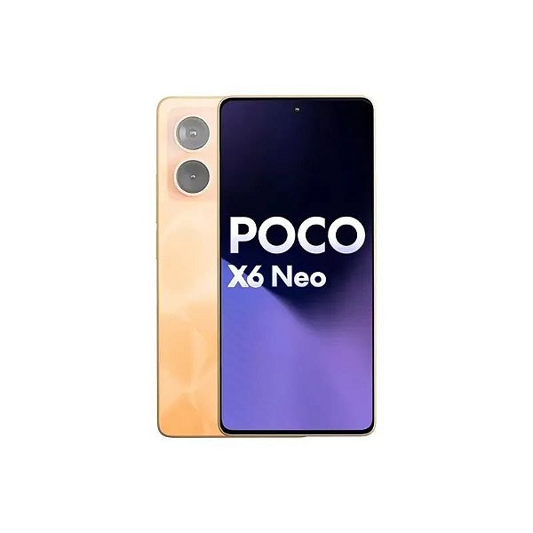 Smartphone Xiaomi Poco X6 Neo 5G 128GB 8GB RAM Dual SIM Tela 6.67" Laranja Índia