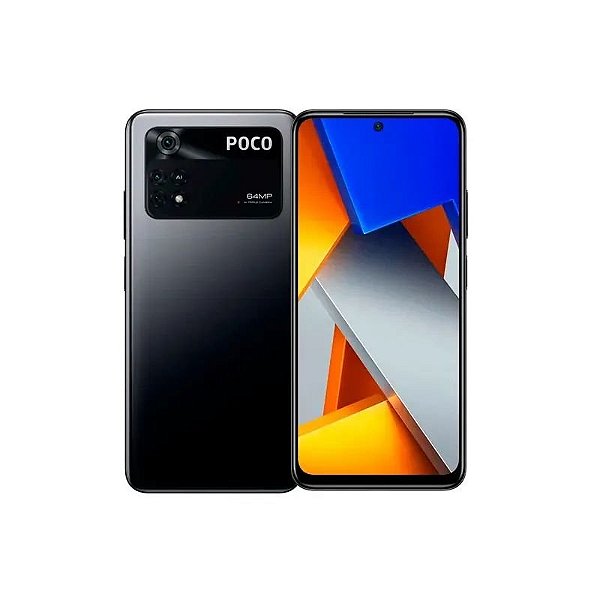 Smartphone Xiaomi Poco M4 Pro DS 6GB RAM 128GB Preto Global - Tela 6.6"