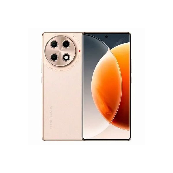 Smartphone Tecno Camon 30S Pro CLA6 256GB 8GB RAM Dual SIM Tela 6.78" Dourado