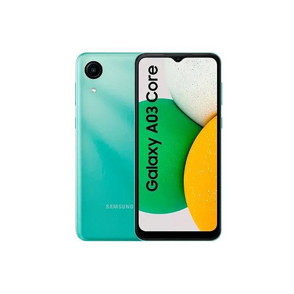 Smartphone Samsung Galaxy A03 Core SM-A032M 32GB 2GB RAM Dual SIM Tela 6.5" Verde (Caixa Danificada)