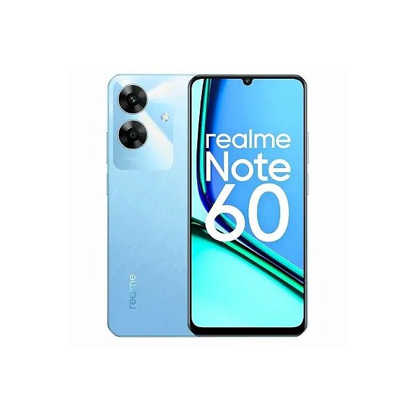 Smartphone Realme Note 60 RMX3933 128GB 4GB RAM Dual SIM LTE Tela 6.74" Azul (Anatel)