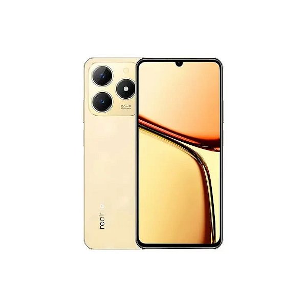 Smartphone Realme C61 RMX3930 256GB 4GB RAM Dual SIM NFC Tela 6.74" Dourado