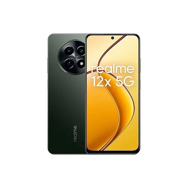 Smartphone Realme 12X 5G RMX3997 - 256GB, 8GB RAM, Dual SIM, Tela 6.67" - Preto (Anatel)