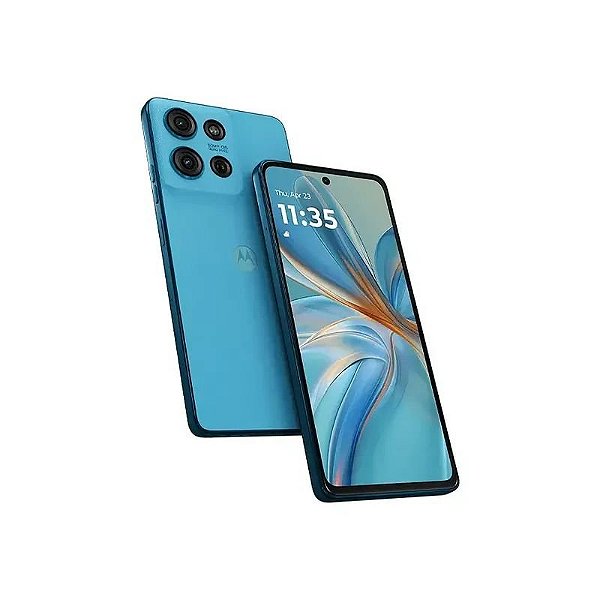 Smartphone Motorola Moto G75 5G XT2437-2 NFC Nano + eSIM 256GB 8GB RAM Tela 6.8" Câmera 50+8MP/16MP Azul Aqua