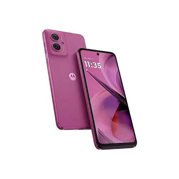 Smartphone Motorola Moto G55 5G XT2435-1 Rosa, 256GB, 8GB RAM, Tela 6.49", Câmeras 50+8MP/16MP, NFC, Nano + eSIM