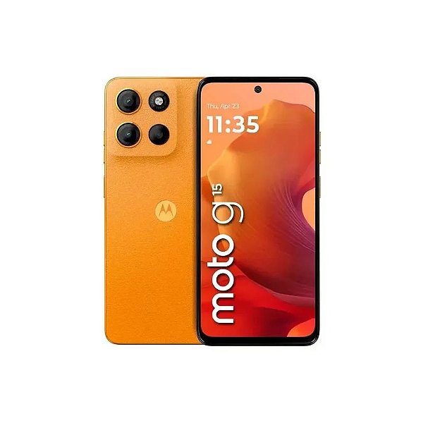 Smartphone Motorola Moto G15 XT-2521-2 256GB RAM Dual SIM Tela 6.72" Laranja