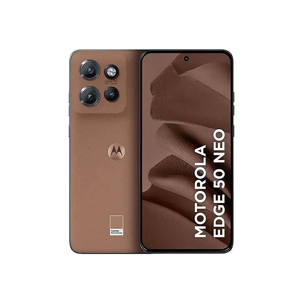 Smartphone Motorola Edge 50 Neo 256GB/8GB RAM, Tela 6.4", Câmeras 50+10+13MP, Frontal 32MP, NFC, Nano + eSIM - Mocha Mousse