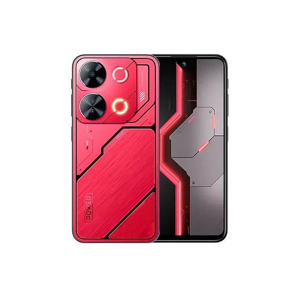 Smartphone Itel P65 256GB 6GB RAM Dual SIM Tela 6.7" Vermelho (Anatel)