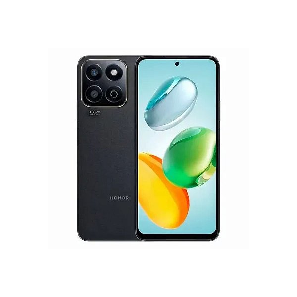 Smartphone Honor X7C 256GB 8GB RAM Dual SIM LTE Tela 6.77" Preto