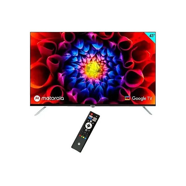 Smart TV LED 43" Motorola MOT43FLE11 Full HD Android Wi-Fi Bluetooth com Conversor Digital