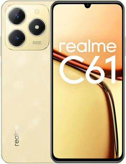 Realme C61 RMX3930 8GB RAM 256GB Gold Celular