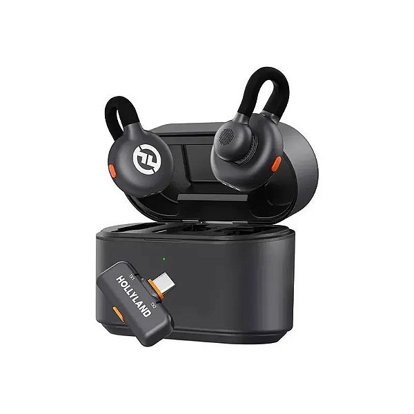 Microfone Sem Fio Hollyland Lark M2S para Smartphone com USB-C - Space Gray