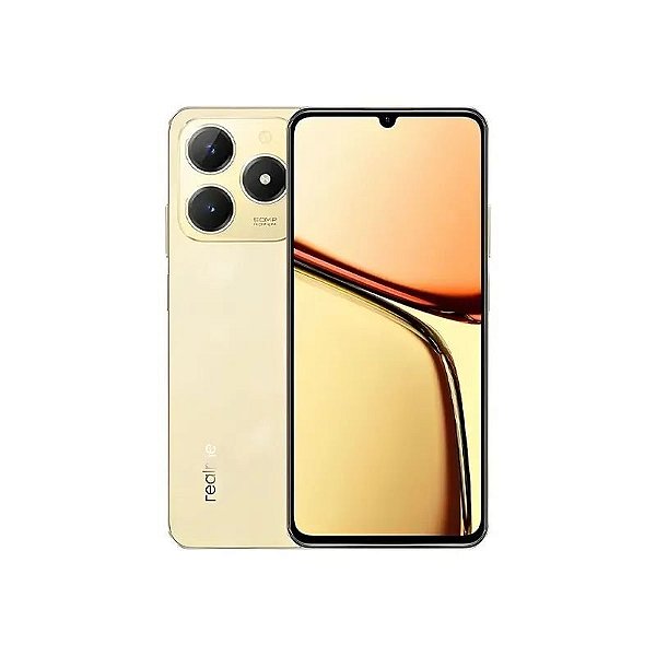 Celular Realme C61 RMX3930 NFC Dual Sim 128GB/4GB RAM 6.74" 50MP/5MP Sparkle Gold (Anatel)