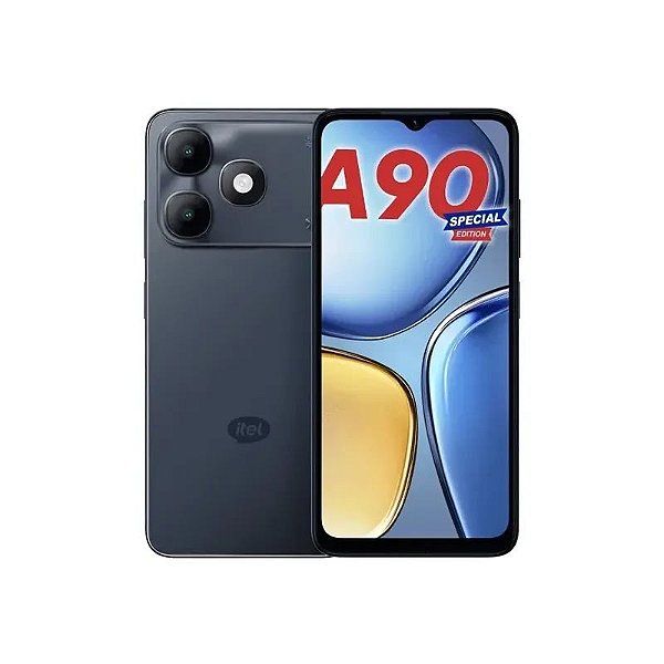 Celular Itel A90 A6610L Dual SIM 128GB/4GB RAM 6.6" 13MP/5MP Starlit Black (Anatel)