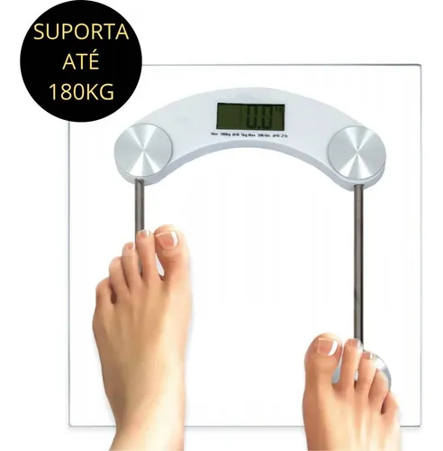 Balança Digital Corporal de Banheiro Suporta Até 180KG