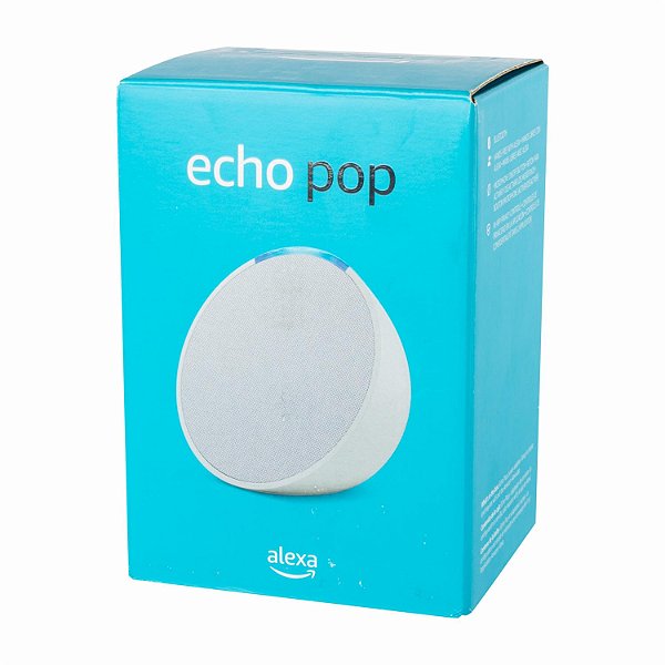 Alexa Echo Pop Alto-Falante Inteligente Assistente Virtual Branco