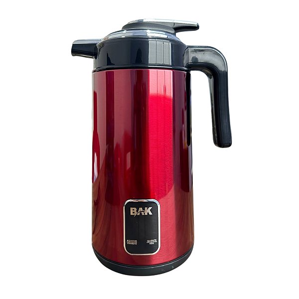 Jarra Chaleira Elétrica Inox BAK – 1,8 Litros 110v Vermelha
