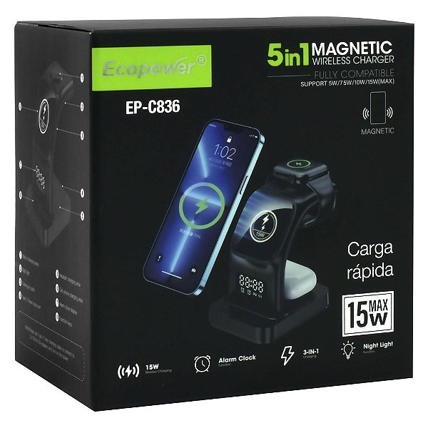 Carregador De Cellular Wirelees Indução 15w