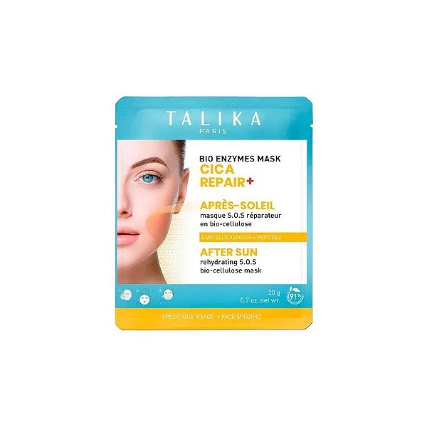 Máscara Facial Talika Bio Enzimas Máscara Cica Repara+ Após Sol - 20g