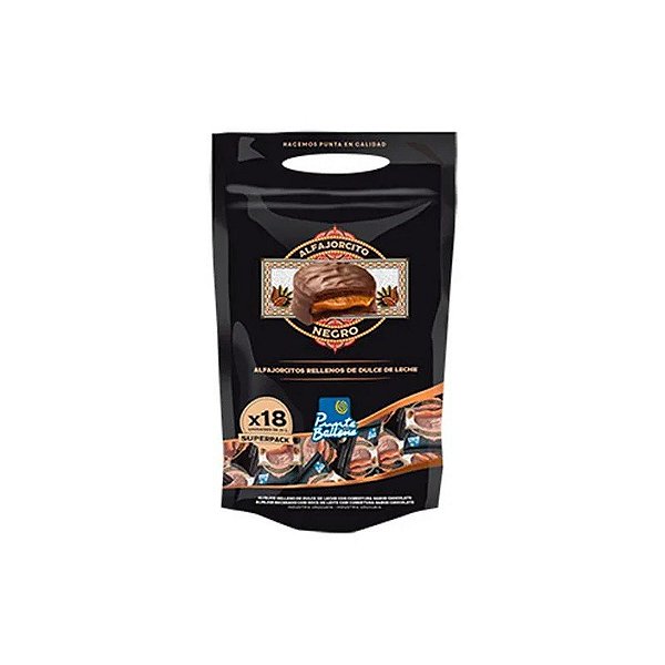 Pacote Mini Alfajor Punta Ballena Recheio Doce de Leite Cobertura de Chocolate Ao Leite 459G