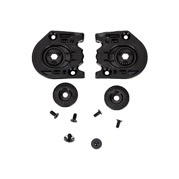 Kit Mecanismo de Viseira Axxis V-18D - para Capacete Axxis Draken - Preto