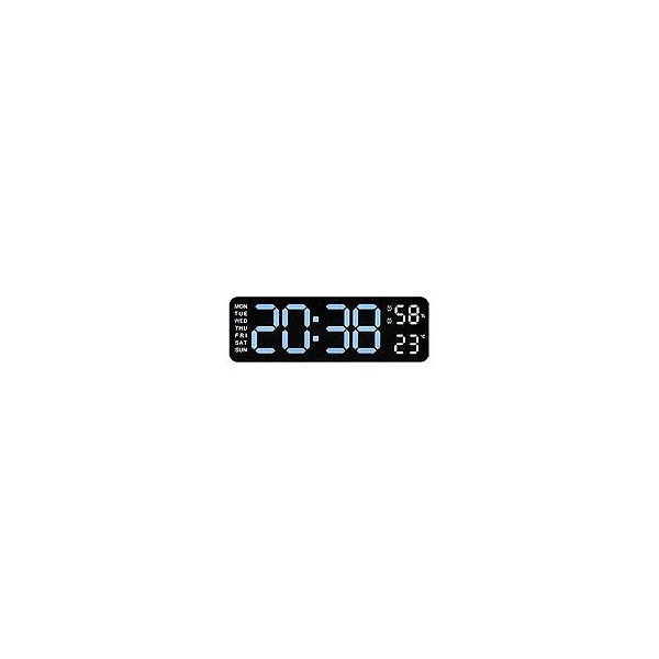 Relógio de Mesa Digital Satellite AC-T6863 LED - Azul / Preto