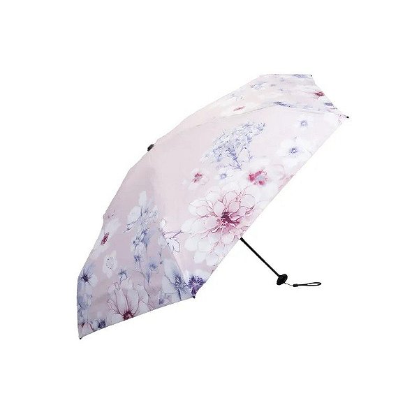 Guarda-Chuva Sombrinha Desenho Rosa 18 CM Fechado 90 CM Circunferência