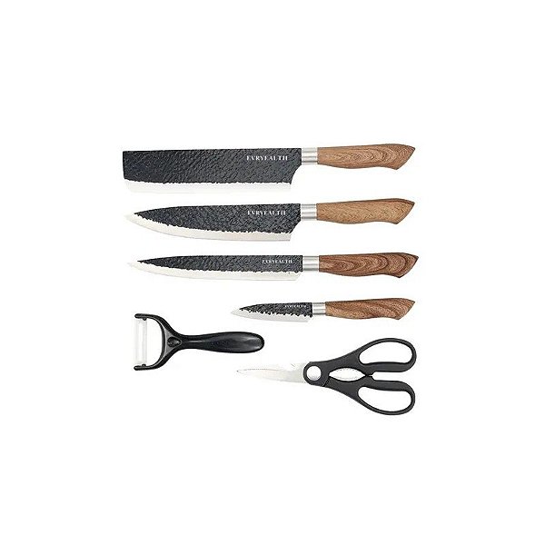 Kit de Facas Kitchen Knife ER-0588 - 6 Peças