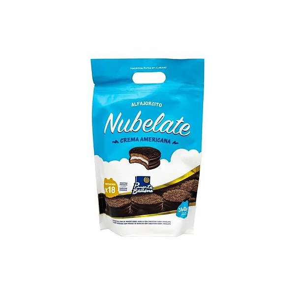 Pacote de Mini Alfajor Punta Ballena com Recheio de Mousse de Baunilha e Cobertura de Chocolate ao Leite 360G