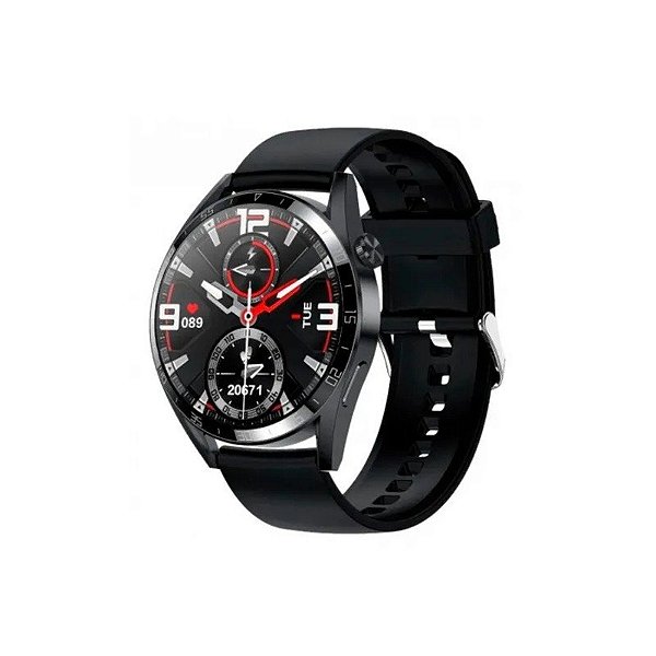 Relógio Smart Tec GT3 Pro Silicone Preto