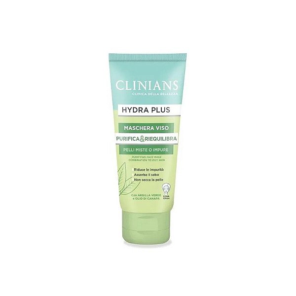 Máscara Purificante Hydra Plus Clinians 75ml