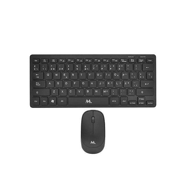 Teclado Mtek + Mouse KM-5276B Wireless Esp - Preto