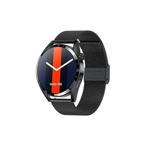 Relógio Smart Tech GT3 Pro Metal Preto