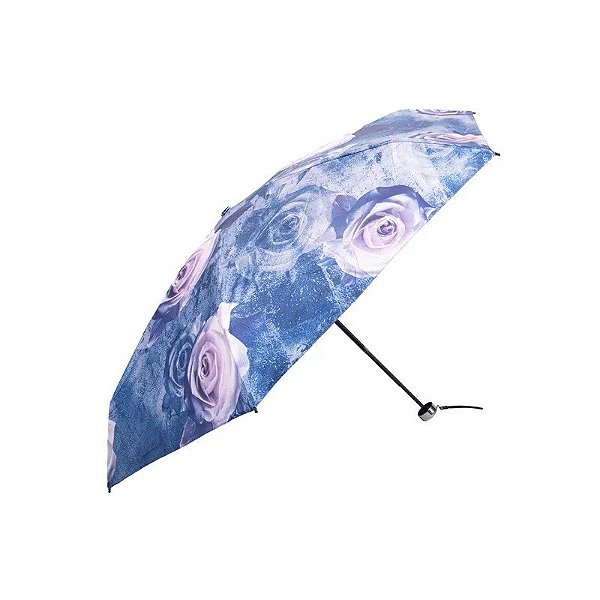 Guarda-Chuva Floral Lilás 18CM Fechado 90CM Circunferência