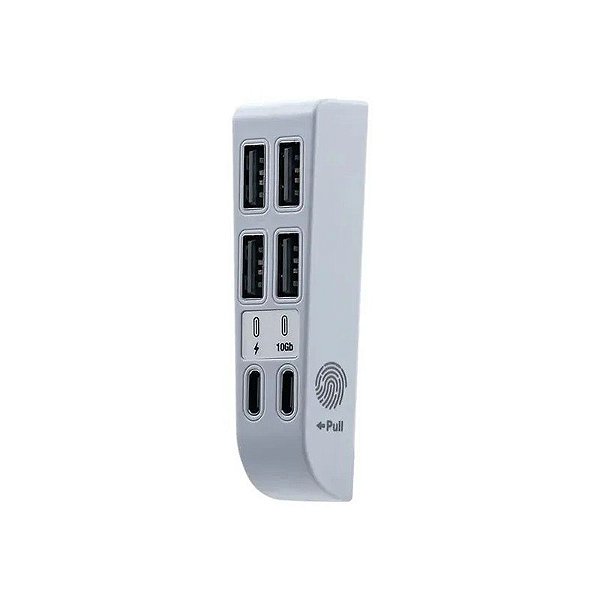 Hub 6 em 1 para PS5 Slim USB 2.0/2 Portas USB 3.1 Tipo C de C