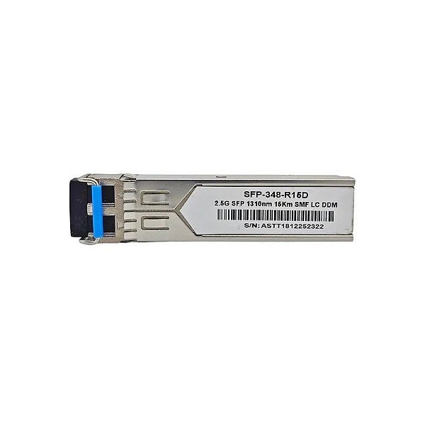Transceptor F M SFP 2.5G 15KM LC DDM SFP-348-R15D 1310NM SMF