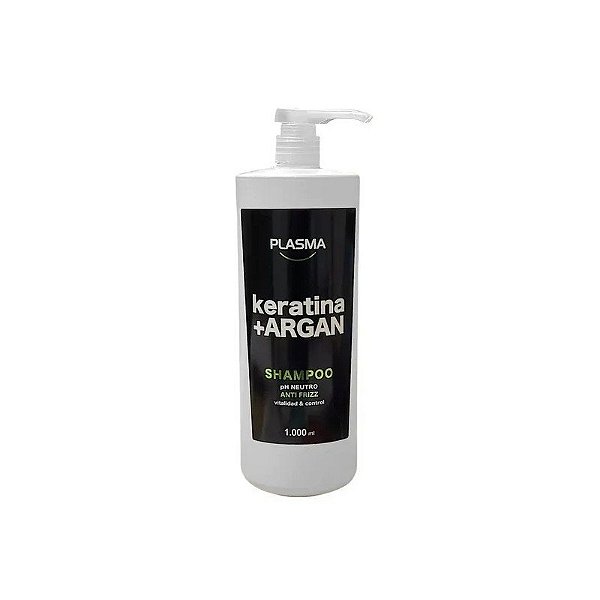 Xampu Plasma Neutro Queratina + Argan PH Neutro 1000 ML